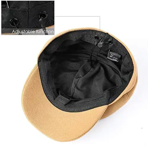 Sumolux Women Beret Newsboy Hat French Wool Cap Classic Autumn Spring Winter - 6