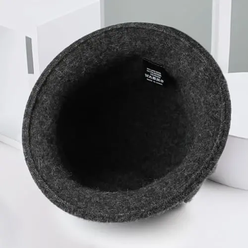 Sumolux Women Beret Hat French Vintage Floral Wool Dress Cloche Classic Winter Hat 1920s - 5