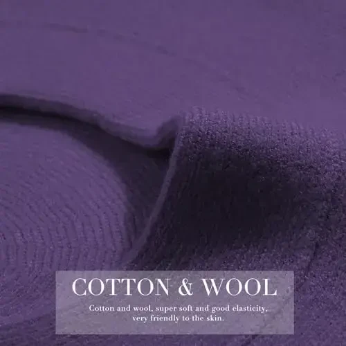 Sumolux Women Beret Hat French Wool Beret Beanie Cap Classic Solid Color Autumn Winter Hats - 6