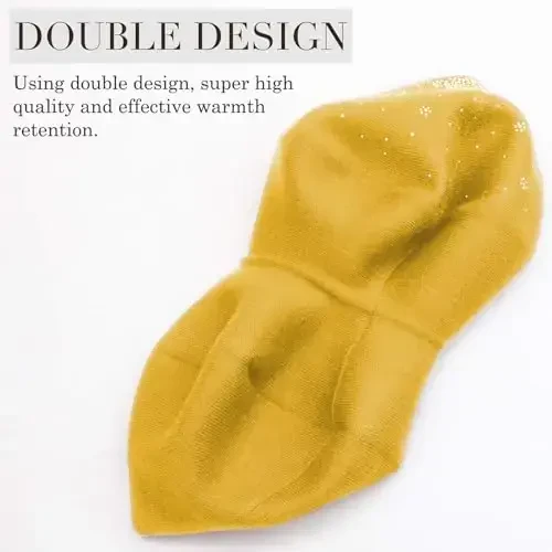 Sumolux Women Beret Hat French Wool Beret Beanie Cap Classic Solid Color Autumn Winter Hats - 3