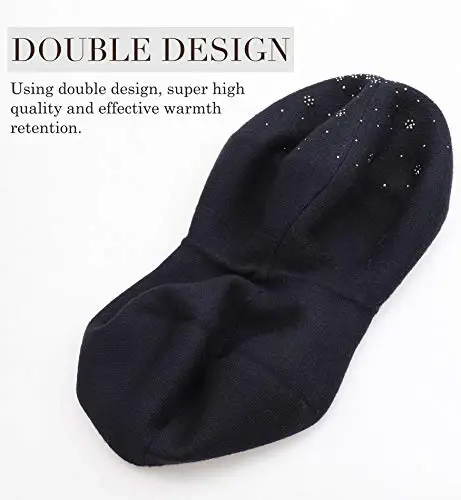 Sumolux Women Beret Hat French Wool Beret Beanie Cap Classic Solid Color Autumn Winter Hats - 5