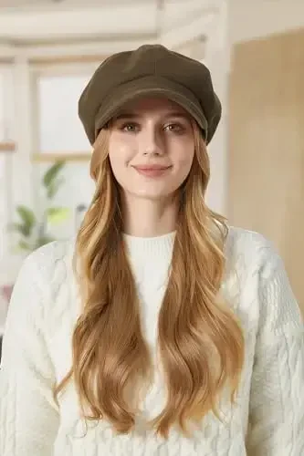 Sumolux Women Beret Newsboy Hat French Wool Cap Classic Autumn Spring Winter - 3