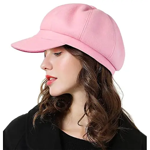 Sumolux Women Beret Newsboy Hat French Wool Cap Classic Autumn Spring Winter - 2