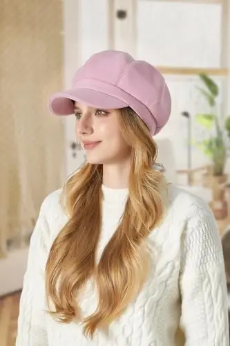 Sumolux Women Beret Newsboy Hat French Wool Cap Classic Autumn Spring Winter - 3