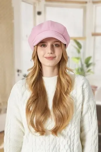 Sumolux Women Beret Newsboy Hat French Wool Cap Classic Autumn Spring Winter - 4