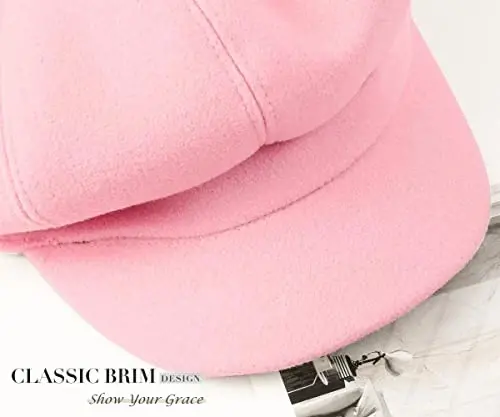 Sumolux Women Beret Newsboy Hat French Wool Cap Classic Autumn Spring Winter - 6
