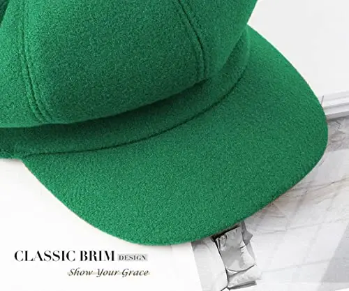 Sumolux Women Beret Newsboy Hat French Wool Cap Classic Autumn Spring Winter - 6