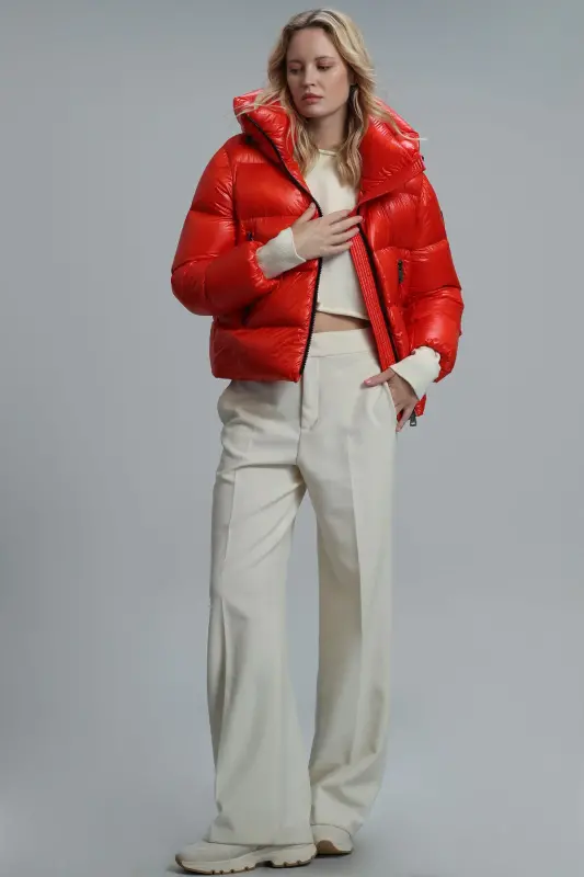 Sun Goose Down Women's Coat Orange - Orange - 4