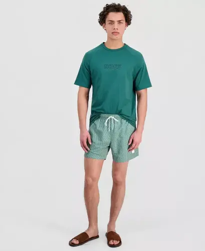 Sun Protection Logo T-Shirt, Created for Modazone - Green - HUGO BOSS (1)