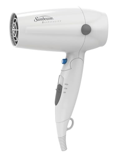 Sunbeam HD3005-001 White Folding Hand Held 2-Speed Hair Dryer - 1