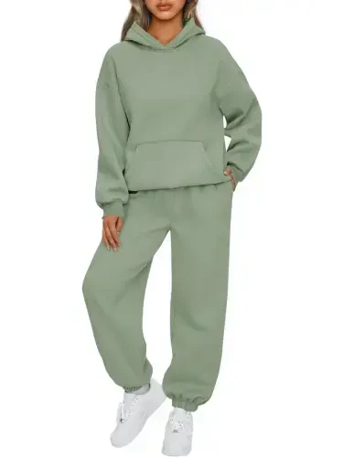 SUNBS Lounge Sets for Women 2 Piece Sets Sweat Set Suits Sweatpants Womens Hoodies Outfits Clothes - 6