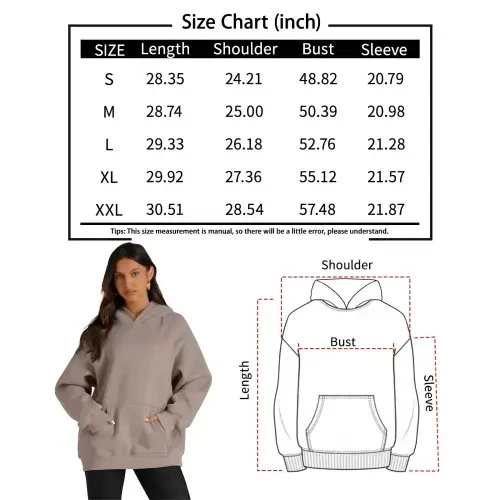 SUNBS Oversized Hoodies for Women Fall Fashion Sweatshirts Pullover Womens Clothes with Pocket - 8