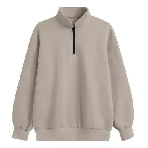 SUNBS Women's Oversized Sweatshirts Half Zip Pullover Fall Fashion Hoodies Loungewear Clothes - 7