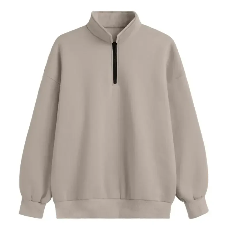 SUNBS Women's Oversized Sweatshirts Half Zip Pullover Fall Fashion Hoodies Loungewear Clothes - 7