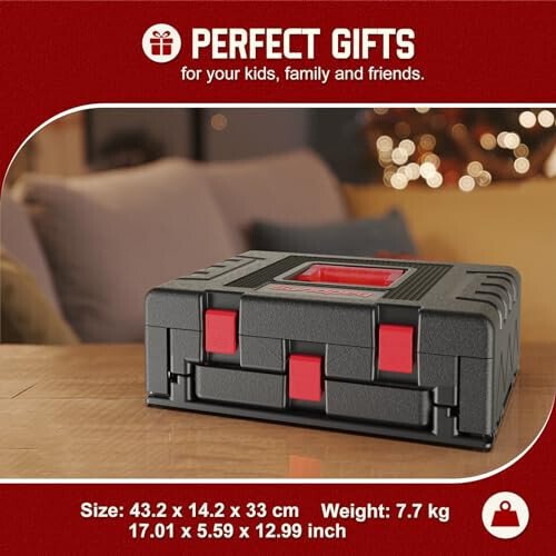 Sundpey Home Tool Kit with Drawer - 379-PCs Portable Complete Household and Auto Repair Tool Set - Hand General Basic Tool Box Storage Case - Full Basic Toolkit for Handyman & Diyer & Homeowner Red - 3