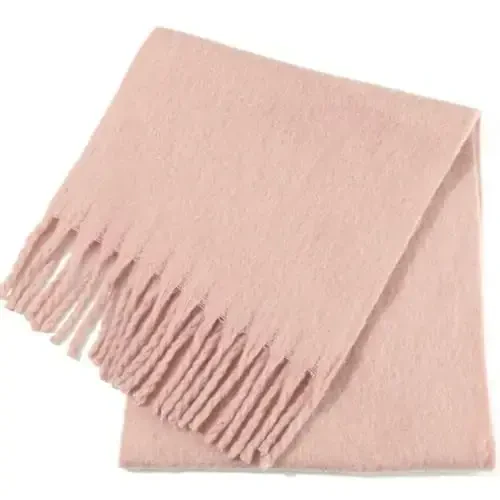 SUNDSGT Big Scarf Coloured Oversized Tassel Soft Fall Winter Thick Scarf Warm Shawl Women - 4