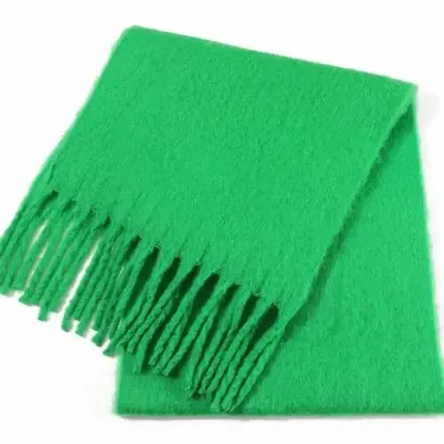 SUNDSGT Big Scarf Coloured Oversized Tassel Soft Fall Winter Thick Scarf Warm Shawl Women - 4