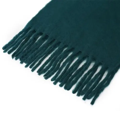 SUNDSGT Big Scarf Coloured Oversized Tassel Soft Fall Winter Thick Scarf Warm Shawl Women - 4