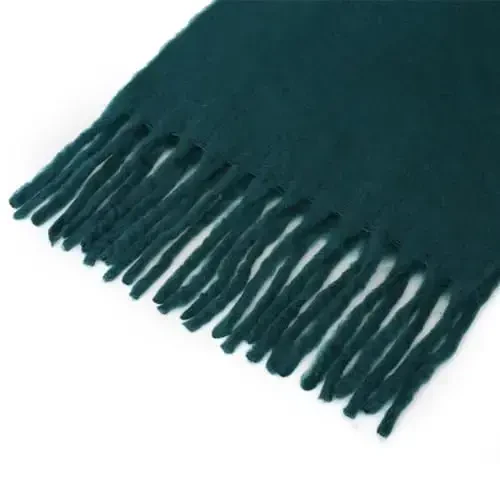 SUNDSGT Big Scarf Coloured Oversized Tassel Soft Fall Winter Thick Scarf Warm Shawl Women - 4