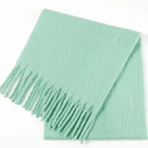 SUNDSGT Big Scarf Coloured Oversized Tassel Soft Fall Winter Thick Scarf Warm Shawl Women - 4