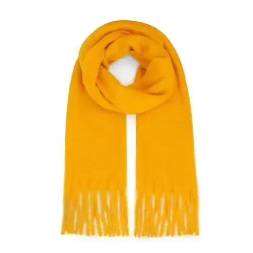 SUNDSGT Big Scarf Coloured Oversized Tassel Soft Fall Winter Thick Scarf Warm Shawl Women - SUNDSGT