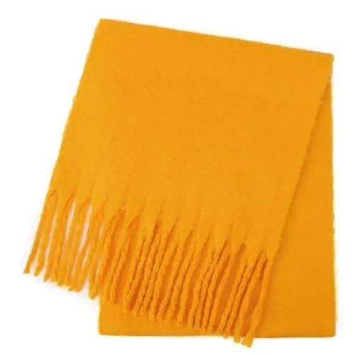 SUNDSGT Big Scarf Coloured Oversized Tassel Soft Fall Winter Thick Scarf Warm Shawl Women - SUNDSGT (1)