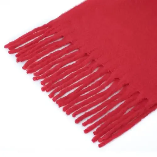 SUNDSGT Big Scarf Coloured Oversized Tassel Soft Fall Winter Thick Scarf Warm Shawl Women - 9