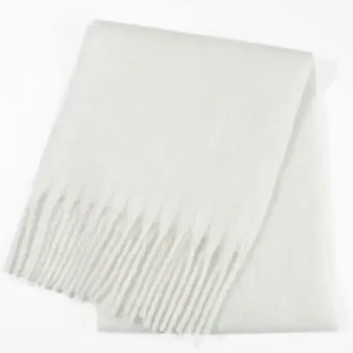 SUNDSGT Big Scarf Coloured Oversized Tassel Soft Fall Winter Thick Scarf Warm Shawl Women - 4