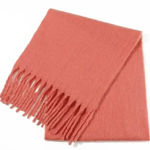SUNDSGT Big Scarf Coloured Oversized Tassel Soft Fall Winter Thick Scarf Warm Shawl Women - 4