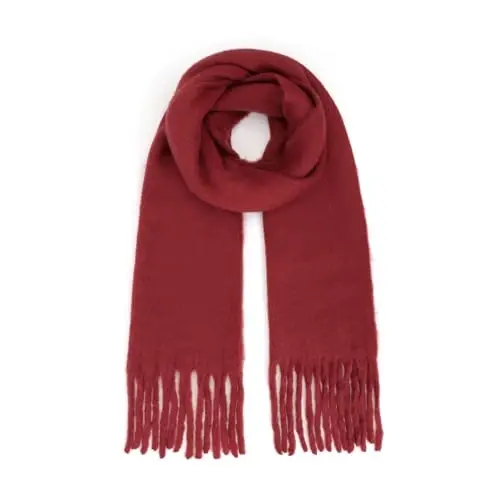 SUNDSGT Big Scarf Coloured Oversized Tassel Soft Fall Winter Thick Scarf Warm Shawl Women - SUNDSGT