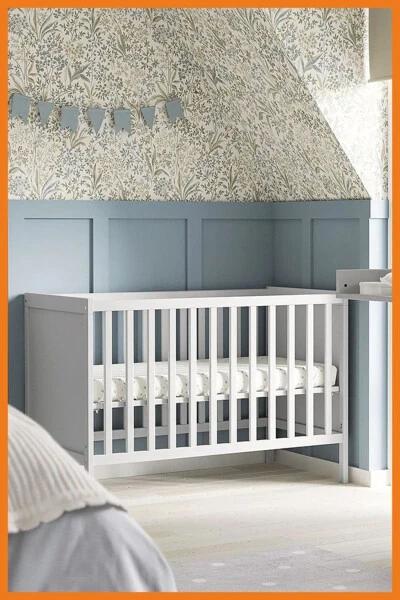 Sundvik Baby Cot Bed, Easy Assembly, Grey, 60 x 120 cm. - Modazone (1)