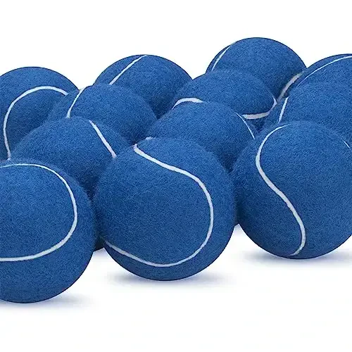 SUNEZLGO 12 Pack Tennis Balls, Advanced Pressure Training Tennis Balls Practice Balls, Tennis Balls for Dogs, Thickened Tennis with Mesh Bag for Transport, Beginner Exercise Ball, Sturdy High Elastic - 6