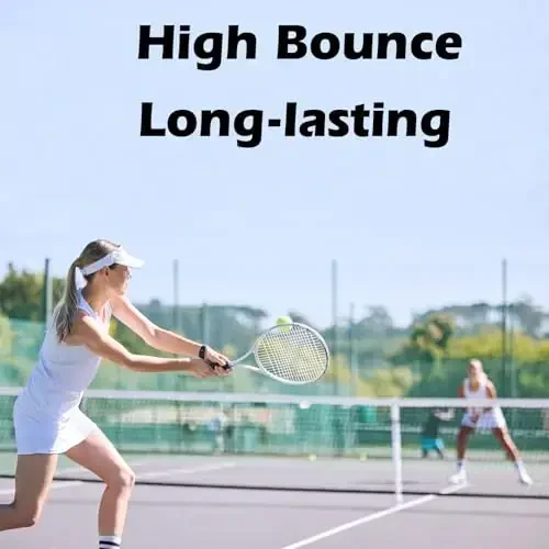 SUNEZLGO 12 Pack Tennis Balls, Advanced Pressure Training Tennis Balls Practice Balls, Tennis Balls for Dogs, Thickened Tennis with Mesh Bag for Transport, Beginner Exercise Ball, Sturdy High Elastic - 7