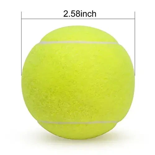 SUNEZLGO 12 Pack Tennis Balls, Advanced Pressure Training Tennis Balls Practice Balls, Tennis Balls for Dogs, Thickened Tennis with Mesh Bag for Transport, Beginner Exercise Ball, Sturdy High Elastic - SUNEZLGO (1)
