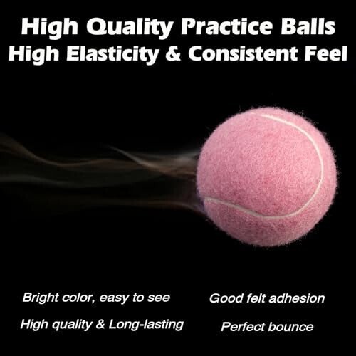 SUNEZLGO 12 Pack Tennis Balls, Advanced Pressure Training Tennis Balls Practice Balls, Tennis Balls for Dogs, Thickened Tennis with Mesh Bag for Transport, Beginner Exercise Ball, Sturdy High Elastic - 5