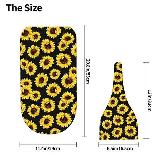 Sunflower Newborn Swaddle Blanket with Hat Set Baby Stuff Receiving Blankets Soft Transition Sleep Sacks Gifts for Infant Boys Girls - 4