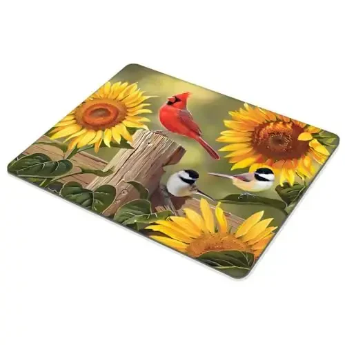 Sunflowers and Songbirds Mouse pad Customized Mousepad Non-Slip Rubber Base Mouse Pads for Computers Laptop Office Desk Accessories Mouse pad - 4