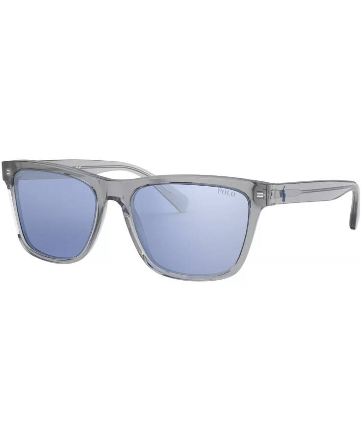 Sunglasses, 0PH4167 TRANSPARENT GREY/LIGHT BLUE MIRROR SILVER - 1