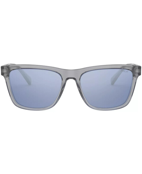 Sunglasses, 0PH4167 TRANSPARENT GREY/LIGHT BLUE MIRROR SILVER - 2