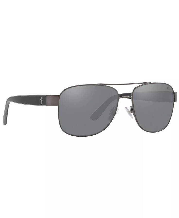 Sunglasses, PH3122 59 MATTE DARK GUNMETAL/LIGHT GREY MIRROR BLACK - 3