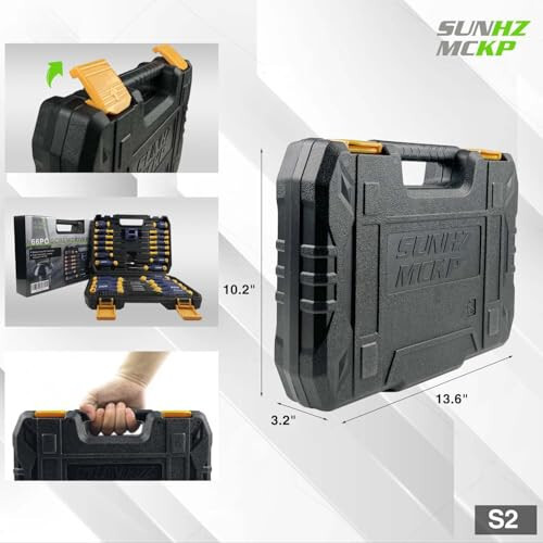 SUNHZMCKP Magnetic Screwdriver Set 66-Piece, S2- Alloy Tool Steel, Includes Slotted/Phillips/Torx Mini Precision Screwdriver, Replaceable Screwdriver Bits With Sturdy tool box - 11
