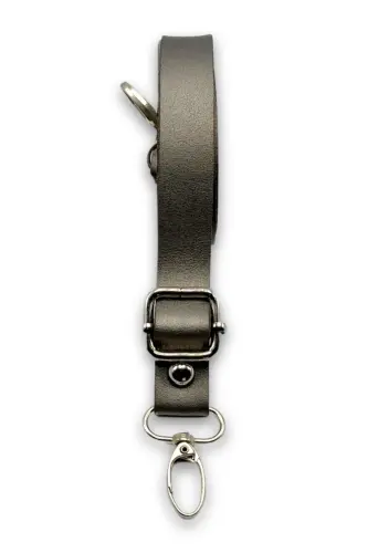 Suni Deri Ayarlı Çanta Sapı 135 Cm Gri-Gri - SENSY (1)