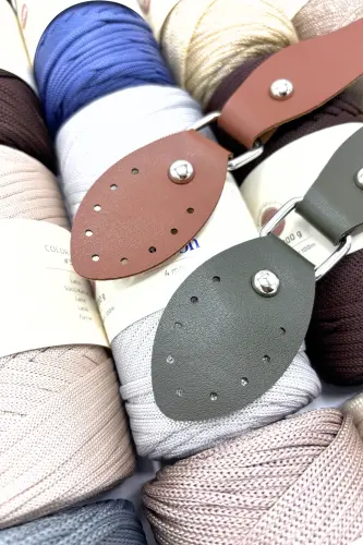 Suni Deri Çanta Sapı 43 Cm Taba-Taba - SENSY (1)