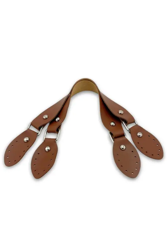 Suni teri sumka qo‘lqo‘pi 43 sm jigarrang - 4