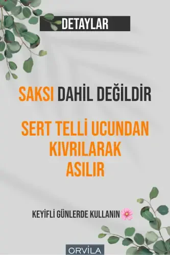 Sun'iy osma gul katta - (GULSIZ) Osiladigan Y - 3