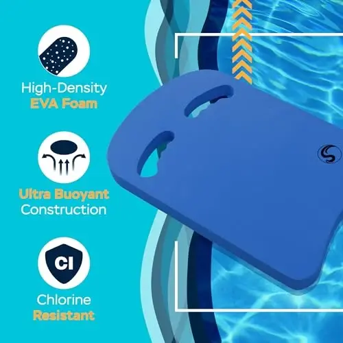 Sunlite Sports Swimming Kickboard - One Size Fits All - A Great Training Aid for Children and Adults - 4