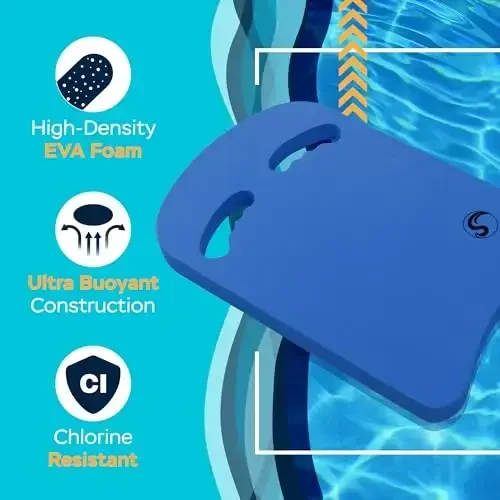 Sunlite Sports Suzish uchun Kickboard - Hamma o'lchamlarga mos keladi - Bolalar va kattalar uchun ajoyib o'quv qo'llanma - 4