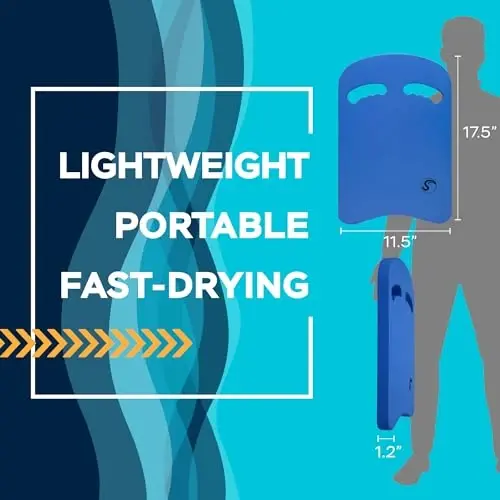 Sunlite Sports Suzish uchun Kickboard - Hamma o'lchamlarga mos keladi - Bolalar va kattalar uchun ajoyib o'quv qo'llanma - 3