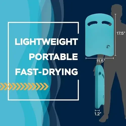 Sunlite Sports suzish uchun taxta - Hamma o'lchamlarga mos keladi - Bolalar va kattalar uchun ajoyib mashg'ulot vositasi - 3
