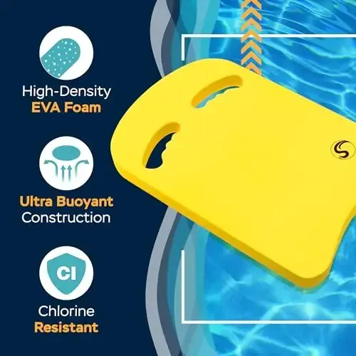 Sunlite Sports Swimming Kickboard - One Size Fits All - A Great Training Aid for Children and Adults - 4